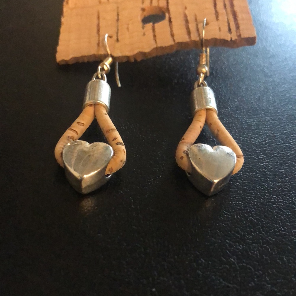 NWOT Cork Earrings - Picture 3 of 4